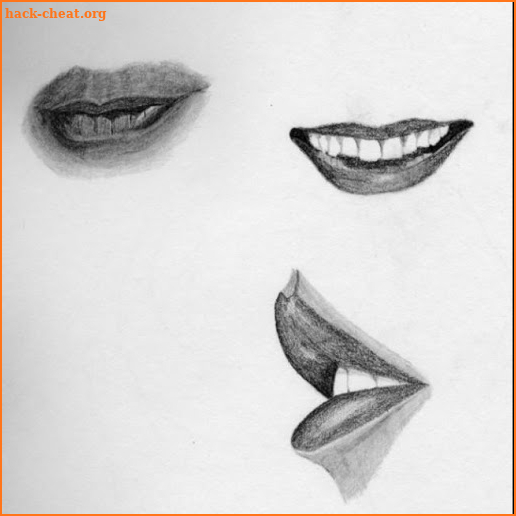 Lips Drawing Step by step screenshot