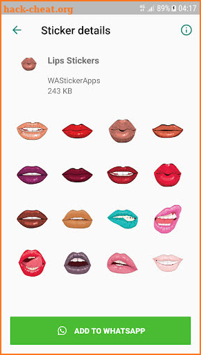 Lips Sticker Packs for WhatsApp - WAStickerApps screenshot
