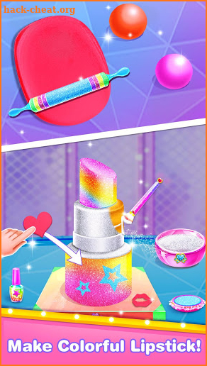 Lipstick Cake Baking Salon-Girl Makeup Comfy Cakes screenshot