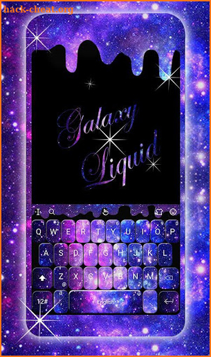 Liquid Galaxy Droplets Keyboard Theme screenshot