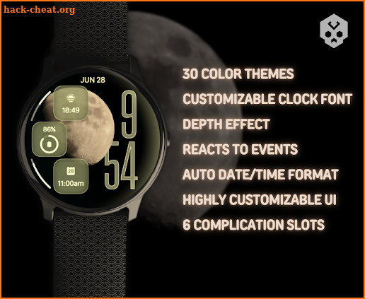 Liquid Glass Watch Face screenshot