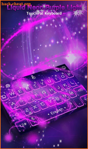 Liquid Purple Light Keyboard Theme screenshot