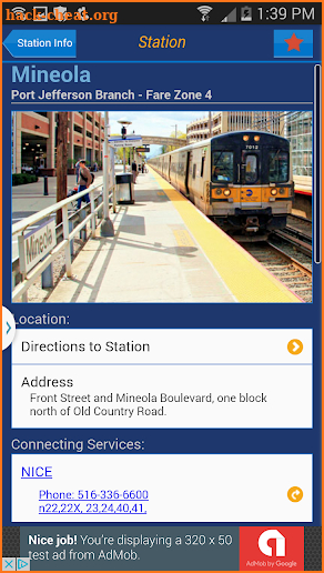 LIRR TrainTime screenshot