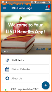 LISD Benefits screenshot