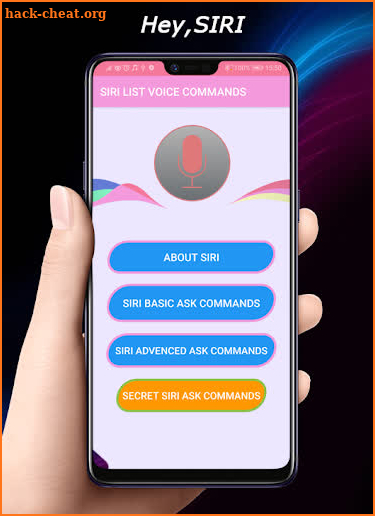 List Voice Commands To Ask SIRI screenshot