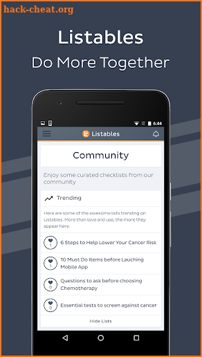 Listables - Lists & Community screenshot