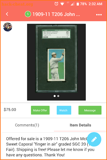 Listabyl - Buy & Sell Sports Cards & Memorabilia screenshot