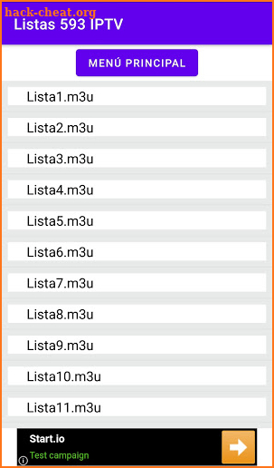 Listas 593 IPTV screenshot