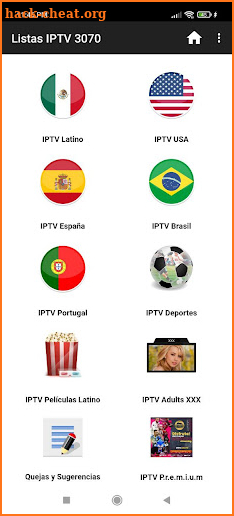 Listas IPTV 3070 Plus screenshot
