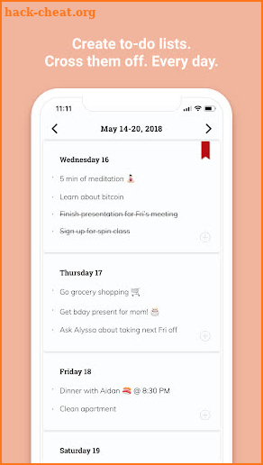 Listberry - agenda planner screenshot