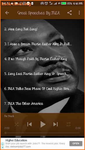 Listen to Dr. Martin Luther King Jr. Speeches screenshot