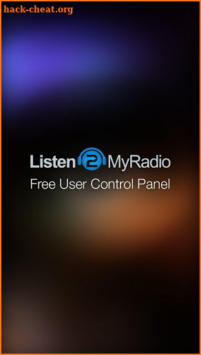 Listen2MyRadio Control Panel screenshot