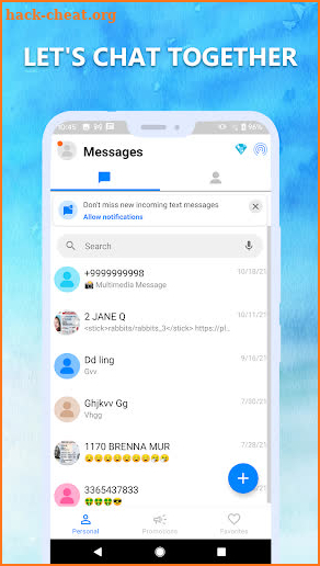 Lite Text Messages screenshot