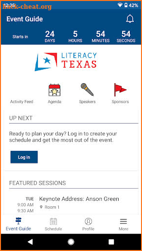Literacy Texas Conference App screenshot