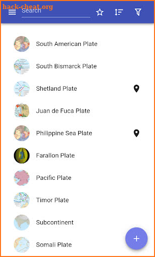 Lithospheric plates screenshot