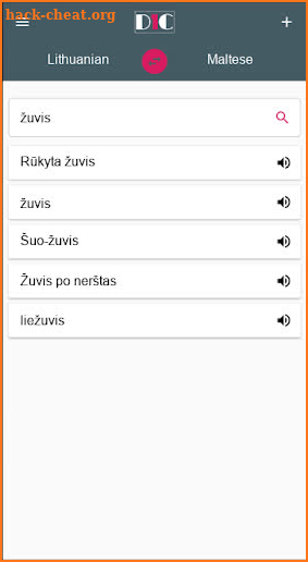 Lithuanian - Maltese Dictionary (Dic1) screenshot