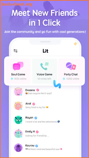 Lit—Make new friends screenshot
