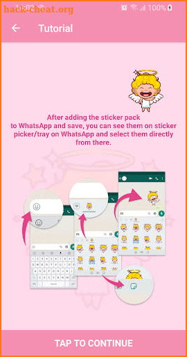Little Angel Stickers - WAStickerApps for WhatsApp screenshot