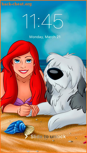 Little Ariel Cute Wallpaper Mermaid Princess Lock screenshot
