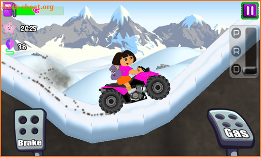 Little Dora ATV Hill Racing - dora games free screenshot