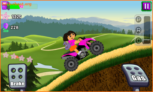 Little Dora ATV Hill Racing - dora games free screenshot
