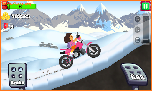 Little Dora Motorcycle Stunts screenshot