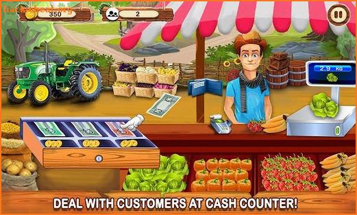 Little Farm Store Cash Register Girl Cashier Games screenshot