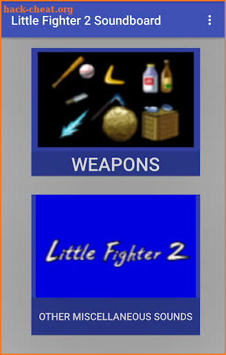 Little Fighter 2 Soundboard screenshot