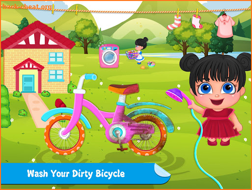 Little Girl Home Cleaning Messy House screenshot