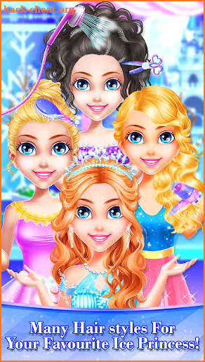 Little Ice Queen Princess Beauty Triplet Salon screenshot