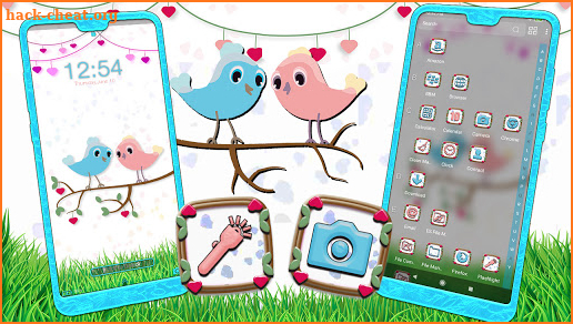 Little Love Bird Launcher Theme screenshot