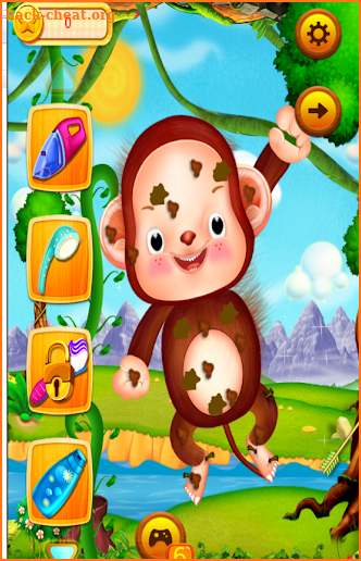 Little Monkey Vet Clinic hospital Care Game screenshot
