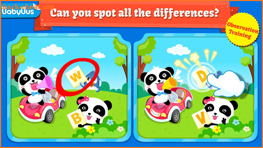Little Panda Treasure Hunt - Find Differences Game screenshot
