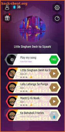 Little Singham Music Tiles Hop screenshot