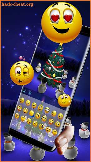Little Snowmen with Christmas Tree Keyboard screenshot