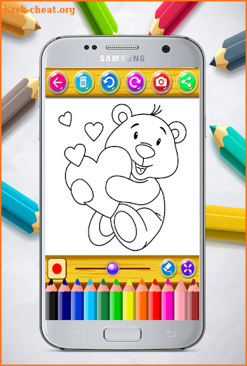 Little Teddy Bear Colouring Book screenshot