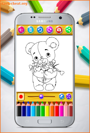 Little Teddy Bear Colouring Book screenshot
