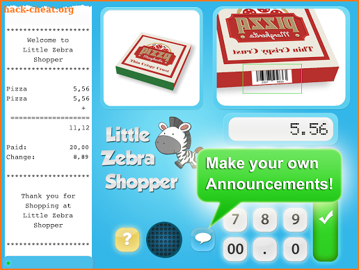 Little Zebra Shopper free 2.0 screenshot