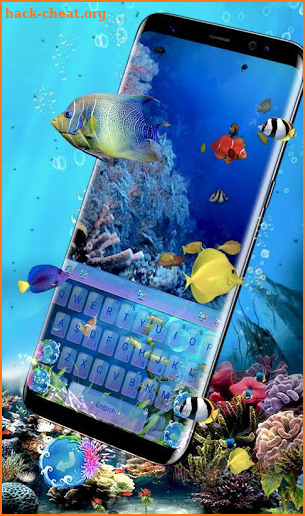 Live 3D Aquarium Keyboard Theme screenshot