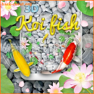 Live 3D Koi Fish Keyboard Theme screenshot