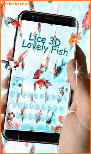 Live 3D Lovely Fish Keyboard Theme screenshot