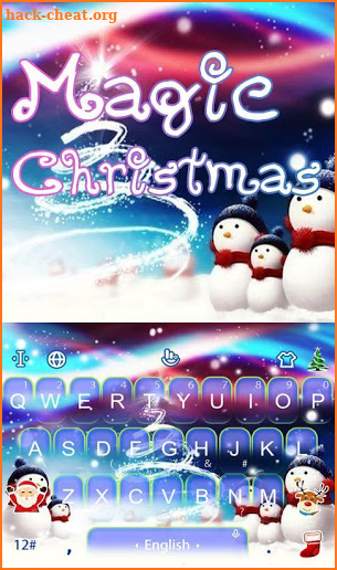 Live 3D Magic Christmas Keyboard Theme screenshot