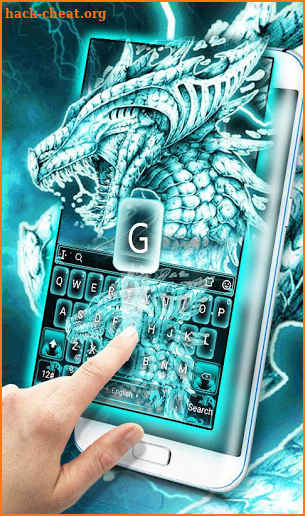 Live 3D Neon Dragon Keyboard Theme screenshot