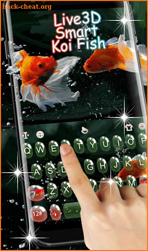 Live 3D Smart Koi Fish Keyboard Theme screenshot