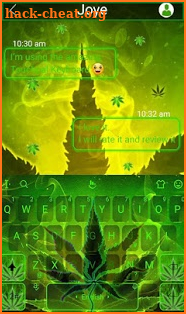 Live 3D Smoke Jamaican Rasta Keyboard Theme screenshot