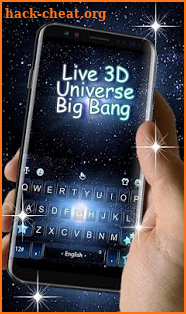 Live 3D Universe Big Bang Keyboard Theme screenshot