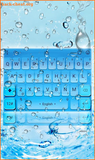 Live 3D Water Drops Keyboard Theme screenshot