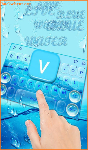 Live 3D Water Keyboard Theme screenshot