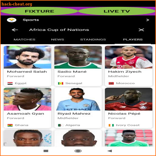 LIVE AFRICA NATIONS CUP (AFCON 2019) screenshot