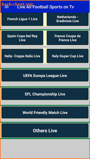 Live All Football Sports on TV(Soccer Live) screenshot